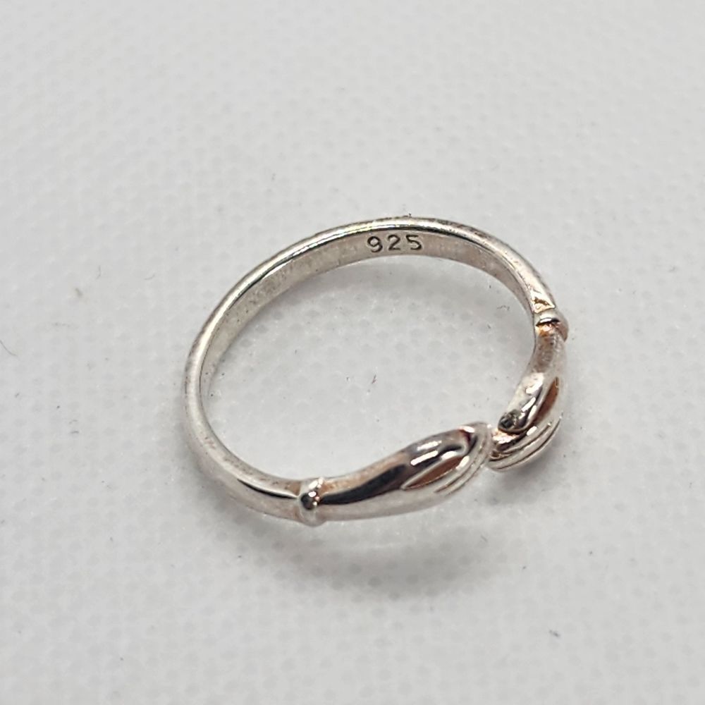 Sterling Silver Adjustable Hug Ring - image 7
